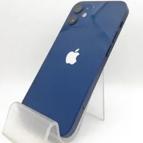 【中古】Apple au 【SIMロック解除済み】 iPhone 12 mini 128GB ブルー MGDP3J/A【新宿】保証期間１ヶ月【ランクC】