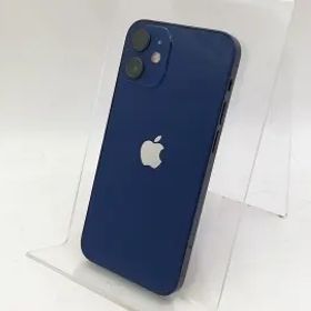【中古】Apple au 【SIMロック解除済み】 iPhone 12 mini 128GB ブルー MGDP3J/A【池袋東口】保証期間１ヶ月【ランクC】