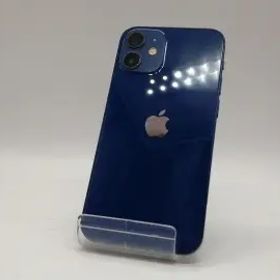 【中古】Apple au 【SIMロック解除済み】 iPhone 12 mini 128GB ブルー MGDP3J/A【京都】保証期間１ヶ月【ランクB】