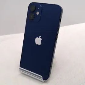 【中古】Apple au 【SIMロック解除済み】 iPhone 12 mini 128GB ブルー MGDP3J/A【仙台駅東口】保証期間１ヶ月【ランクC】