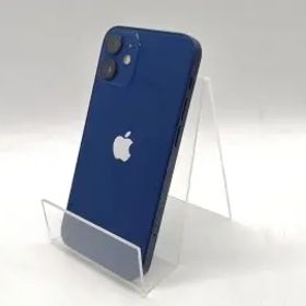【中古】Apple au 【SIMロック解除済み】 iPhone 12 mini 128GB ブルー MGDP3J/A【熊本】保証期間１ヶ月【ランクB】