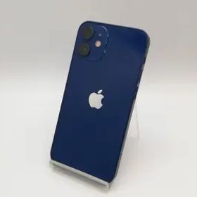【中古】Apple UQmobile 【SIMロック解除済み】 iPhone 12 mini 128GB ブルー MGDP3J/A【鹿児島中町】保証期間１ヶ月【ランクB】
