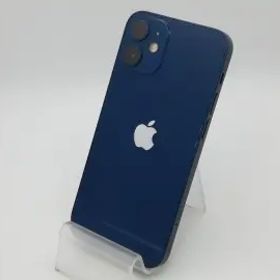 【中古】Apple au 【SIMロック解除済み】 iPhone 12 mini 128GB ブルー MGDP3J/A【スマーク伊勢崎】保証期間１ヶ月【ランクB】