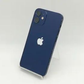 【中古】Apple au 【SIMロック解除済み】 iPhone 12 mini 128GB ブルー MGDP3J/A【神戸】保証期間１ヶ月【ランクC】