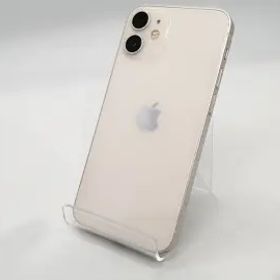 【中古】Apple au 【SIMロック解除済み】 iPhone 12 mini 128GB ホワイト MGDM3J/A【浜松駅前】保証期間１ヶ月【ランクB】