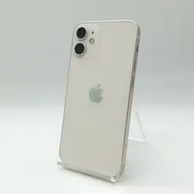 【中古】Apple au 【SIMロック解除済み】 iPhone 12 mini 128GB ホワイト MGDM3J/A【吉祥寺】保証期間１ヶ月【ランクB】
