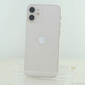 (中古)Apple iPhone12 mini 128GB ホワイト MGDM3J/A SIMフリー(297-ud)
