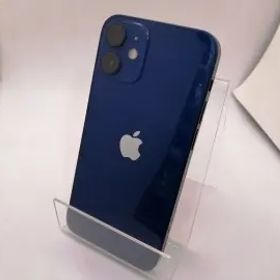 【中古】Apple SoftBank 【SIMロック解除済み】 iPhone 12 mini 256GB ブルー MGDV3J/A【大須2】保証期間１ヶ月【ランクC】