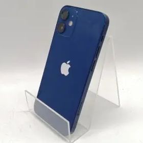 【中古】Apple au 【SIMロック解除済み】 iPhone 12 mini 256GB ブルー MGDV3J/A【熊本】保証期間１ヶ月【ランクB】