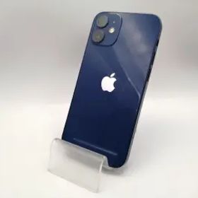 【中古】Apple SoftBank 【SIMロック解除済み】 iPhone 12 mini 256GB ブルー MGDV3J/A【秋葉本店】保証期間１ヶ月【ランクB】