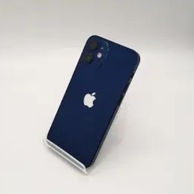 【中古】Apple au 【SIMロック解除済み】 iPhone 12 mini 64GB ブルー MGAP3J/A【広島本通】保証期間１ヶ月【ランクB】