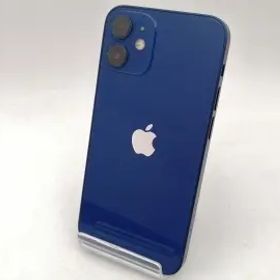 【中古】Apple au 【SIMロック解除済み】 iPhone 12 mini 64GB ブルー MGAP3J/A【なんば】保証期間１ヶ月【ランクB】