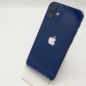 【中古】Apple docomo 【SIMロック解除済み】 iPhone 12 mini 64GB ブルー MGAP3J/A【アリオ倉敷】保証期間１ヶ月【ランクB】