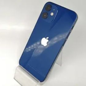 【中古】Apple au 【SIMロック解除済み】 iPhone 12 mini 64GB ブルー MGAP3J/A【OSU301】保証期間１ヶ月【ランクC】