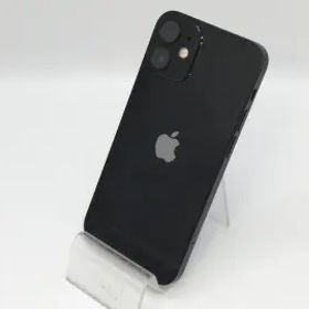 【中古】Apple 楽天モバイル 【SIMフリー】 iPhone 12 mini 128GB ブラック MGDJ3J/A【京都】保証期間１ヶ月【ランクC】