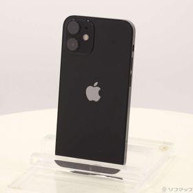 (中古)Apple iPhone12 mini 128GB ブラック MGDJ3J/A SIMフリー(258-ud)