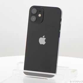 (中古)Apple iPhone12 mini 128GB ブラック MGDJ3J/A SIMフリー(377-ud)