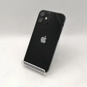 【中古】Apple SoftBank 【SIMロック解除済み】 iPhone 12 mini 64GB ブラック MGA03J/A【広島本通】保証期間１ヶ月【ランクC】