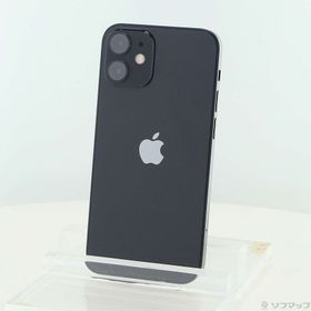 (中古)Apple iPhone12 mini 64GB ブラック MGA03J/A SIMフリー(344-ud)