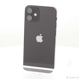 (中古)Apple iPhone12 mini 64GB ブラック MGA03J/A SIMフリー(377-ud)