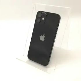 【中古】Apple au 【SIMロック解除済み】 iPhone 12 mini 64GB ブラック MGA03J/A【秋葉4号】保証期間１ヶ月【ランクB】