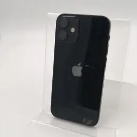 【中古】Apple au 【SIMロック解除済み】 iPhone 12 mini 64GB ブラック MGA03J/A【千葉】保証期間１ヶ月【ランクB】