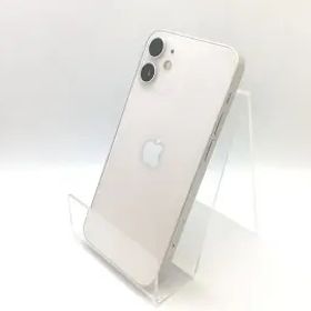 【中古】Apple SoftBank 【SIMロック解除済み】 iPhone 12 mini 64GB ホワイト MGA63J/A【熊本】保証期間１ヶ月【ランクC】