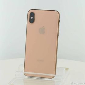 〔中古〕Apple(アップル) iPhoneXS 256GB ゴールド MTE22J／A SIMフリー〔258-ud〕