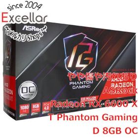 [bn:0] ASRock グラフィックボード Radeon RX 6600 XT Phantom Gaming D 8GB OC PCIExp 8GB 元箱あり