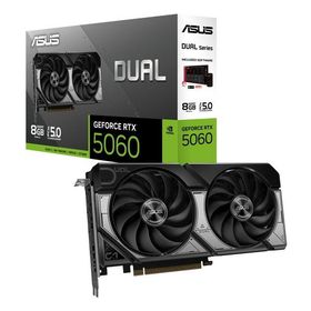 ASUS エイスース Dual GeForce RTX 5060 8GB GDDR7 OC Edition グラフィックボード 転送不可 DUAL-RTX5060-O8G(2653051)