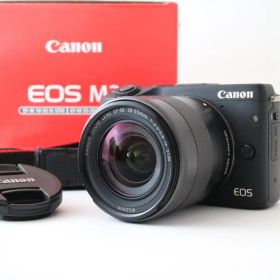 【美品・返品保証】Canon EOS M3 ブラック ズームレンズキット 箱付き