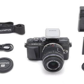 【美品】Olympus オリンパス PEN Lite E-PL7 Black Digital Camera 14-42mm