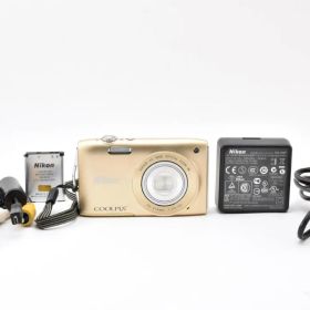 超極上★ニコン Nikon COOLPIX S3300 ゴールド #814