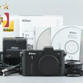 【中古】Nikon ニコン 1 V1 薄型レンズキット ブラック シャッター回数僅少 元箱付き