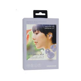 爆買グリーンハウス オープンイヤー ワイヤレスイヤホン イヤーカフタイプ GH-OWSB-PU パープル