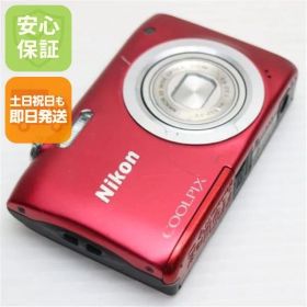 良品中古 COOLPIX A100 レッド 即日発送 コンデジ Nikon 本体 土日祝発送OK