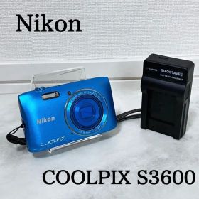Nikon COOLPIX S3600 ブルー デジカメ コンデジ