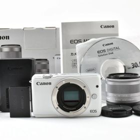 【返品保証】美品｜Canon キヤノン EOS M10 ホワイト レンズキット #C260629-07