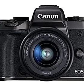【中古】「非常に良い」Canon ミラーレス一眼カメラ EOS M5 レンズキット EF-M15-45mm F3.5-6.3 IS STM 付属 EOSM5-1545ISSTMLK