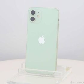 〔中古〕Apple(アップル) iPhone12 64GB グリーン MGHT3J／A SIMフリー〔377-ud〕