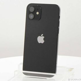 〔中古〕Apple(アップル) iPhone12 64GB ブラック MGHN3J／A SIMフリー〔352-ud〕