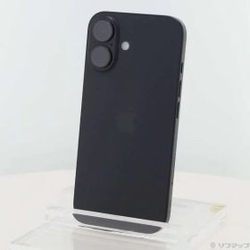 ソフマップ 〔中古品〕 iPhone16 128GB ブラック MYDQ3J／A SIMフリー【196】