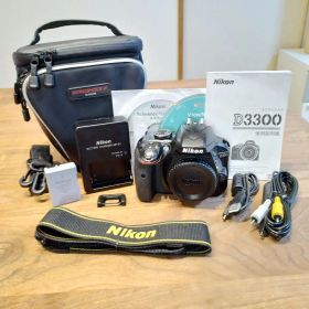 【SDカード付き】動作確認済 Nikon D3300 ボディ【取説+返金保証付】
