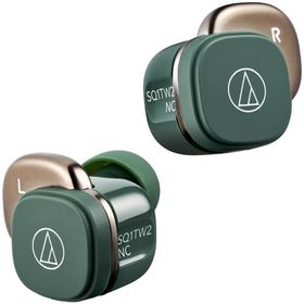オーディオテクニカ ATH-SQ1TW2NC GR(E) ノイズキャンセリング ワイヤレスイヤホン Bluetooth 完全ワイヤレス