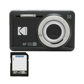 コンパクトデジタルカメラ PIXPRO ブラック FZ55BK2A + 128GB SDXCメモリカード 1セット