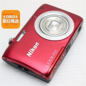 良品中古 COOLPIX A100 レッド 即日発送 コンデジ Nikon 本体 あすつく 土日祝発送OK