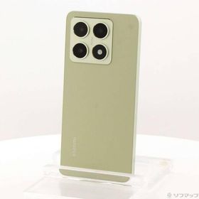〔中古〕Xiaomi(シャオミ) Xiaomi 14T 256GB レモングリーン XIG07 au SIMフリー〔297-ud〕