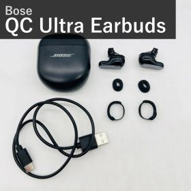 Bose ボーズ QuietComfort Ultra Earbuds 882826-0010 ブラック 完全ワイヤレスイヤホン ノイズキャンセリング 空間オーディオ CustomTune マイク付 急速充電 国内正規品