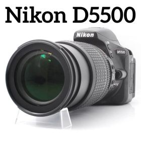 Nikon D5500 Wi-Fi スマホ転送OK 高倍率ズーム バック付