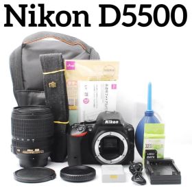 Nikon D5500 高倍率ズームレンズ スマホ転送 動画OK バック付